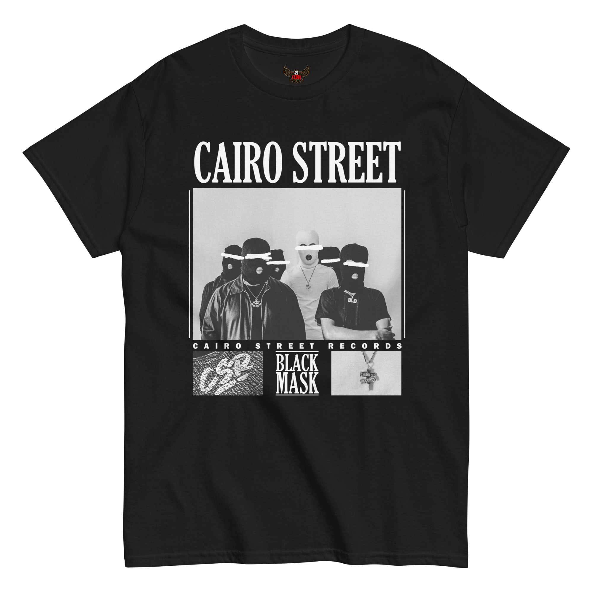 Cairo Street Black Mask Tee (Black)