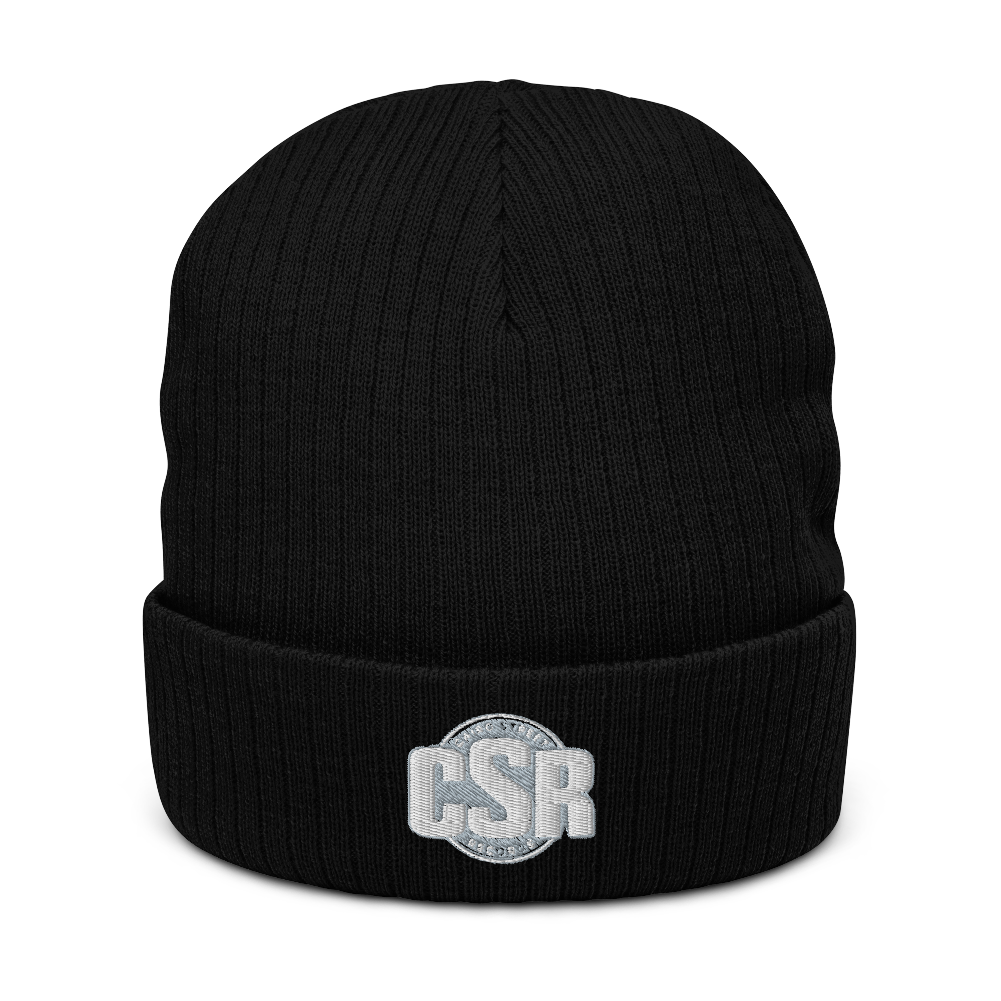 CSR Vintage Logo Ribbed knit beanie